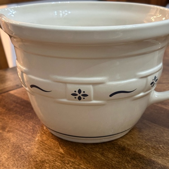 Longaberger Pottery Batter Bowl, Longaberger Pottery Mixing Bowl, Batter Bowl - Picture 5 of 7